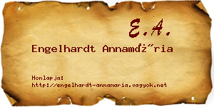 Engelhardt Annamária névjegykártya